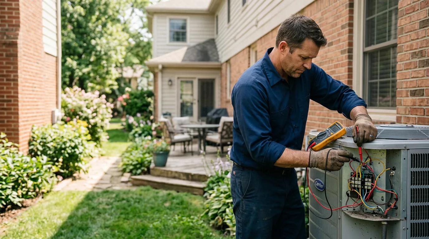 HVAC technician working near Hamilton, TX